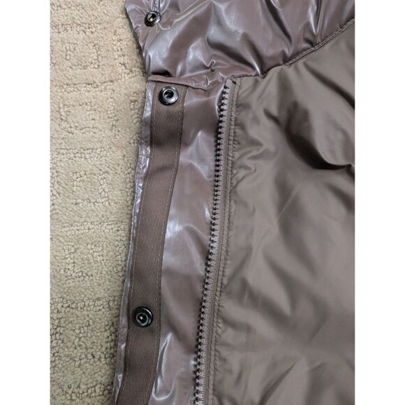 Athleta Puffer Vest Women XL Champagne Downtown Down Water Resistant - Picture 5 of 12